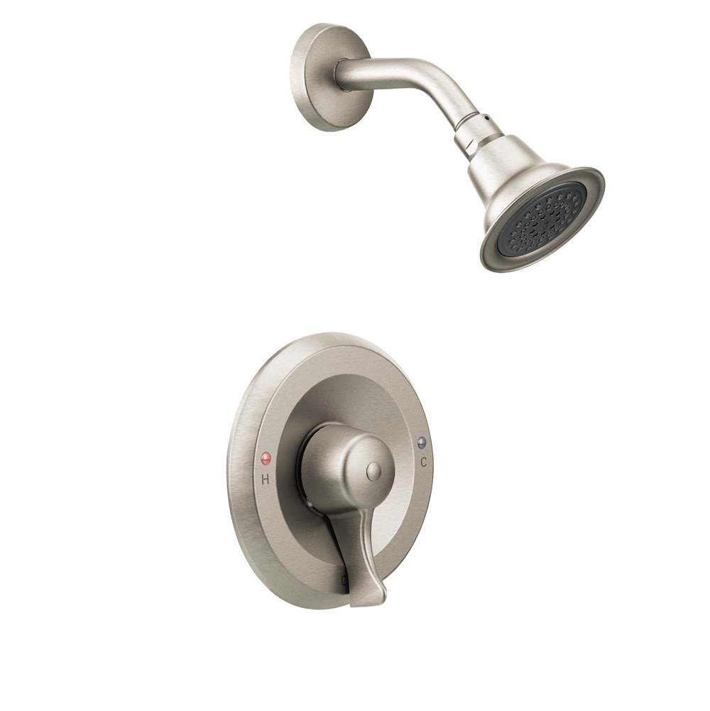 Moen Canada Commercial 1-Handle Posi-Temp Shower Trim Kit without Valve, 1.5 GPM, Lever Handle in Brushed Nickel