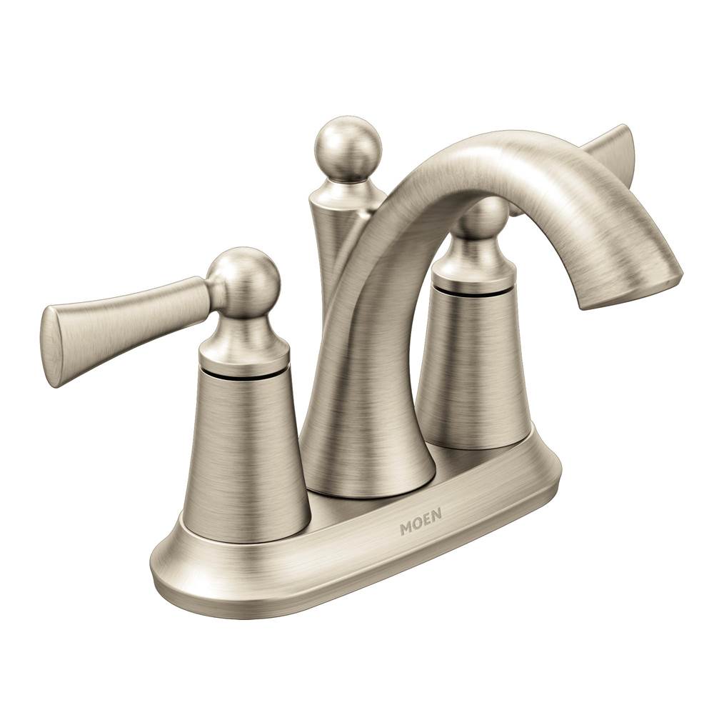 Moen Canada Wynford Brushed Nickel Two-Handle High Arc Bathroom Faucet