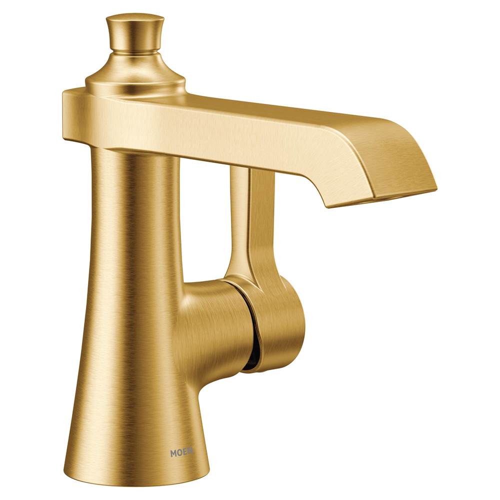 Moen Canada Flara Brushed Gold One-Handle High Arc Bathroom Faucet