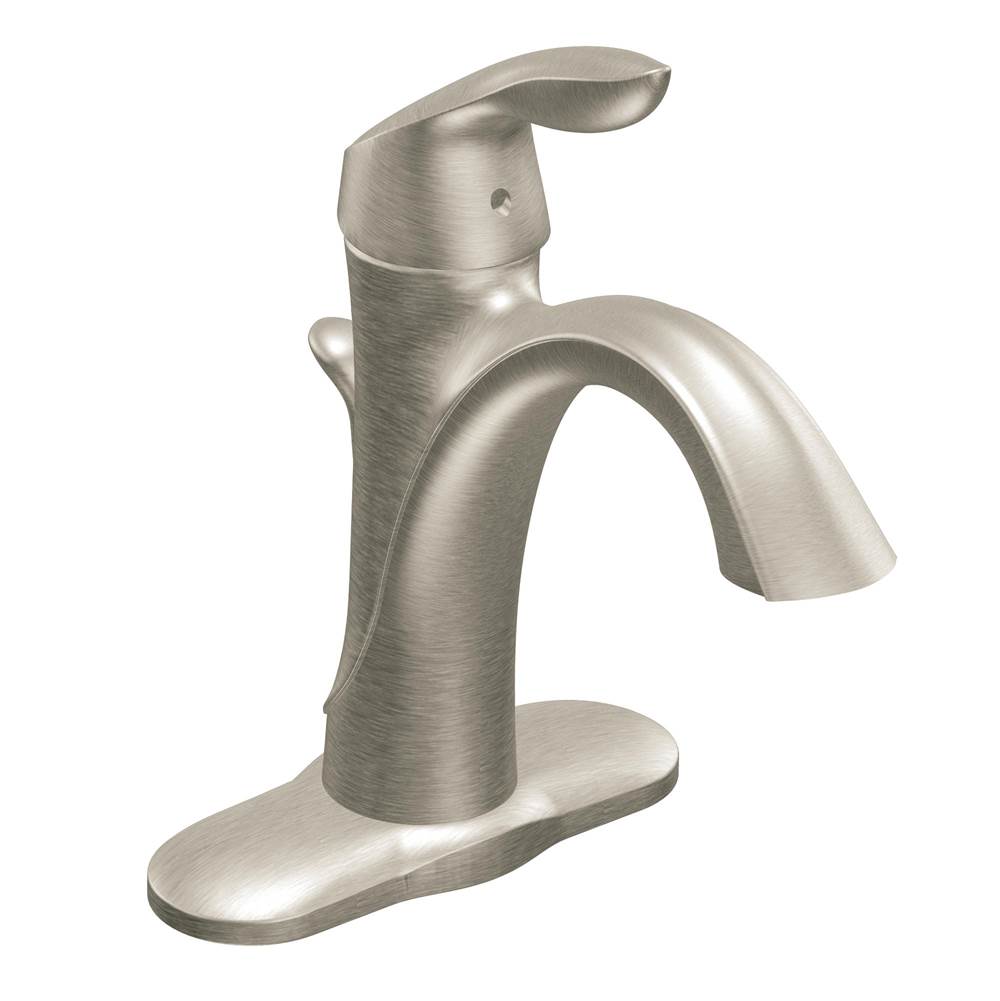 Moen Canada Eva Brushed Nickel One-Handle High Arc Bathroom Faucet