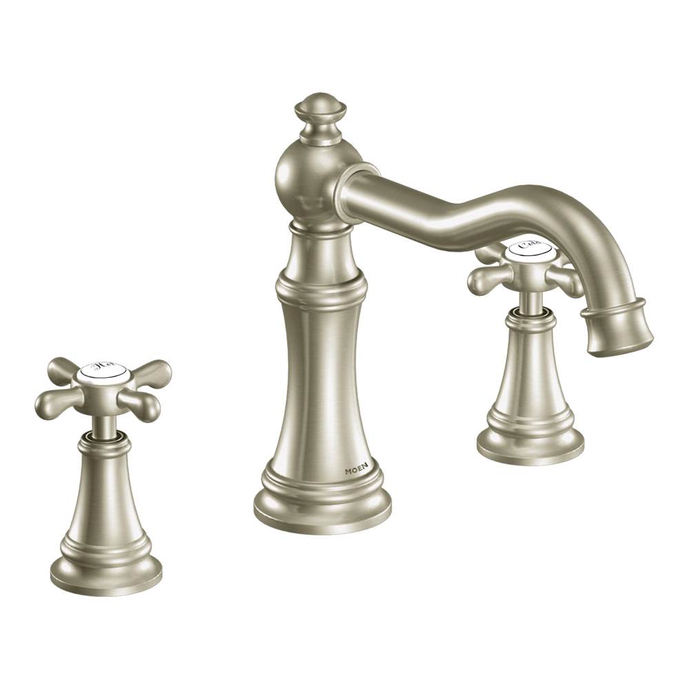 Moen Canada Weymouth Brushed Nickel Two-Handle High Arc Roman Tub Faucet