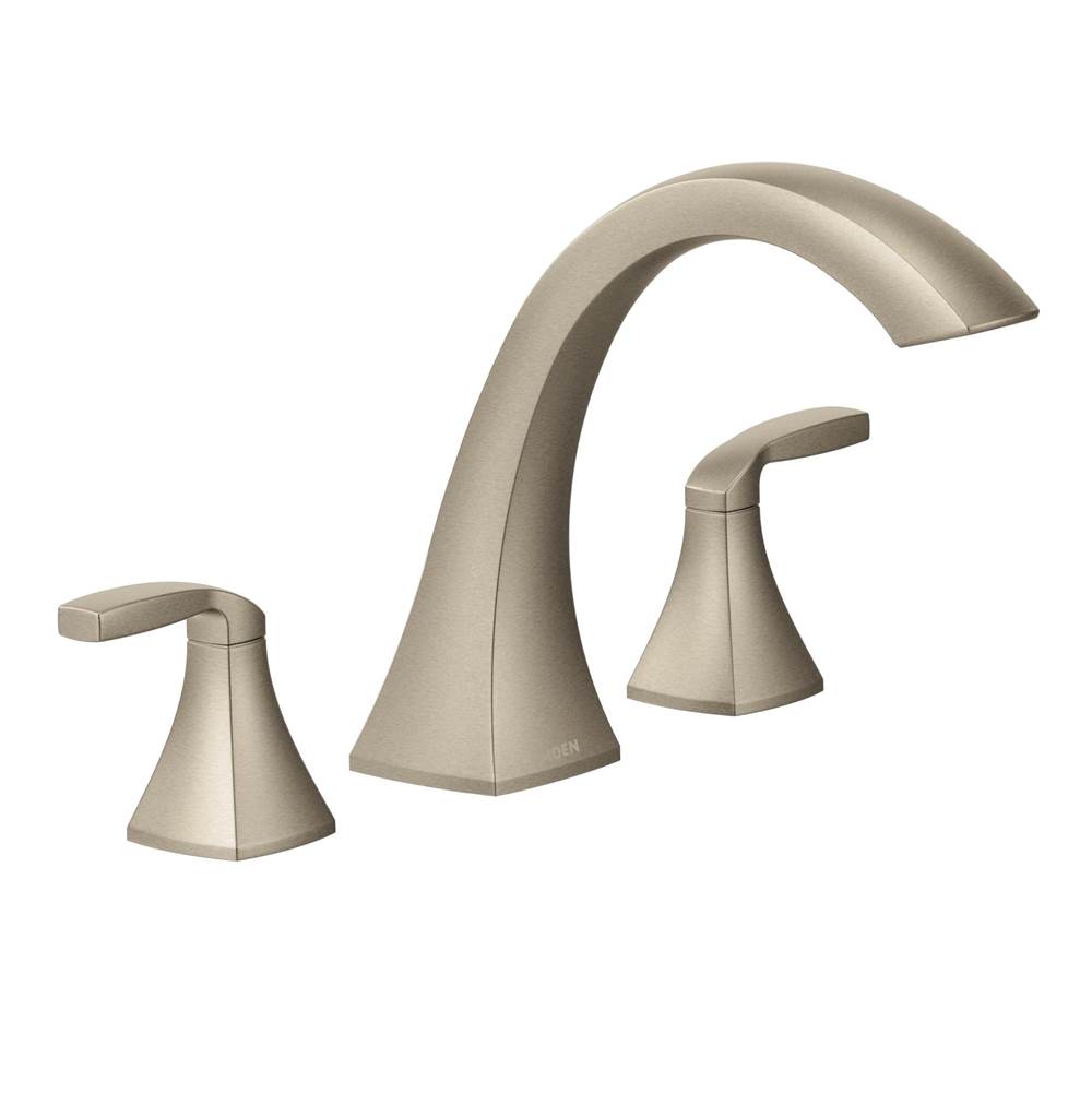 Moen Canada Voss Brushed Nickel Two-Handle High Arc Roman Tub Faucet