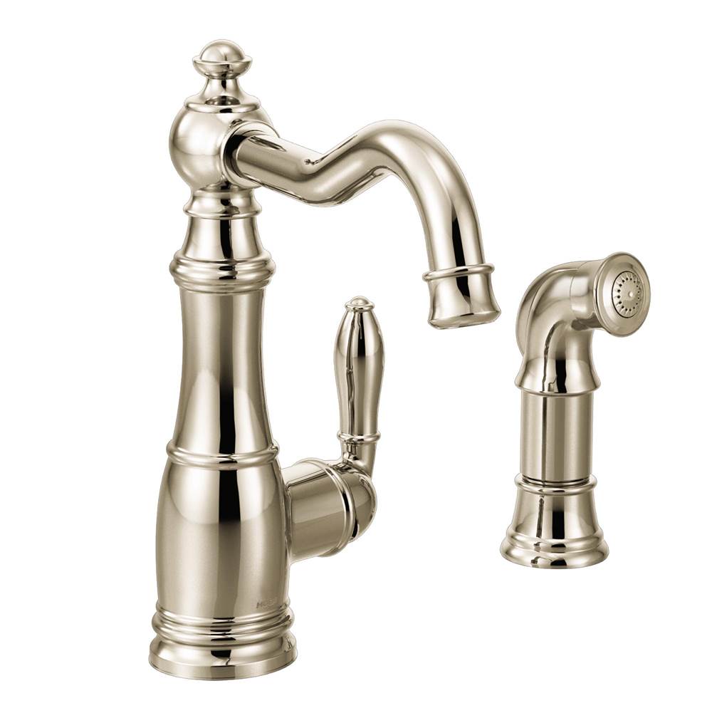 Moen Canada Weymouth Polished Nickel One-Handle High Arc Kitchen Faucet