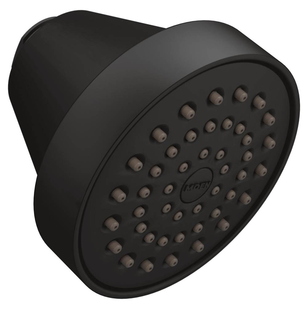 Moen Canada Matte Black One-Function 3-5/8'' Diameter Spray Head Eco-Performance Showerhead
