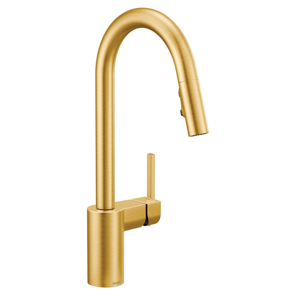 Moen Canada Align Brushed Gold One-Handle High Arc Pulldown Kitchen Faucet