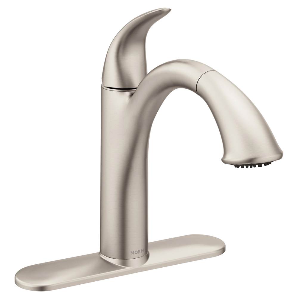 Moen Canada Camerist Spot Resist Stainless One-Handle Low Arc Pullout Kitchen Faucet
