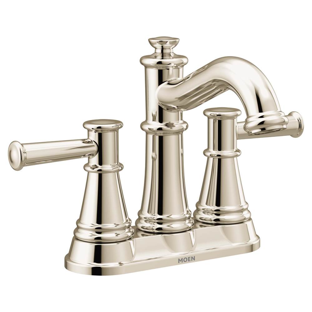 Moen Canada Belfield Polished Nickel Two-Handle High Arc Bathroom Faucet