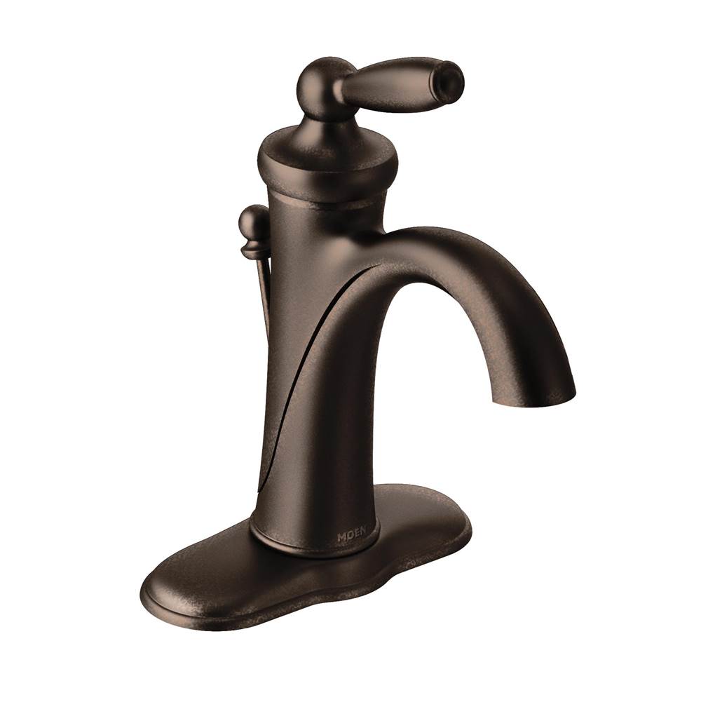Moen Canada Brantford Oil Rubbed Bronze One-Handle High Arc Bathroom Faucet