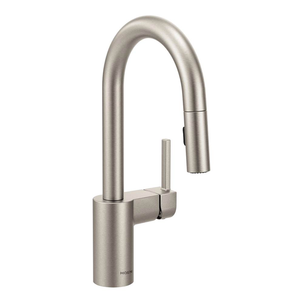 Moen Canada Align Spot Resist Stainless One-Handle High Arc Pulldown Bar Faucet