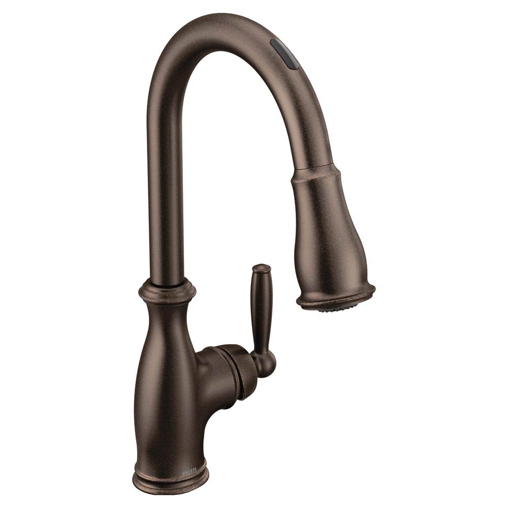 Moen Canada Brantford Oil Rubbed Bronze One-Handle High Arc Pulldown Kitchen Faucet