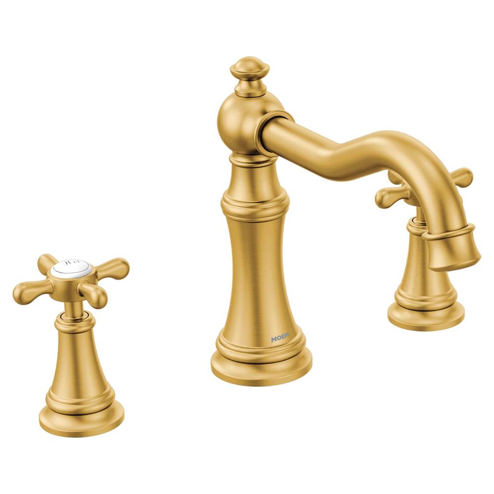 Moen Canada Weymouth Brushed Gold Two-Handle High Arc Roman Tub Faucet