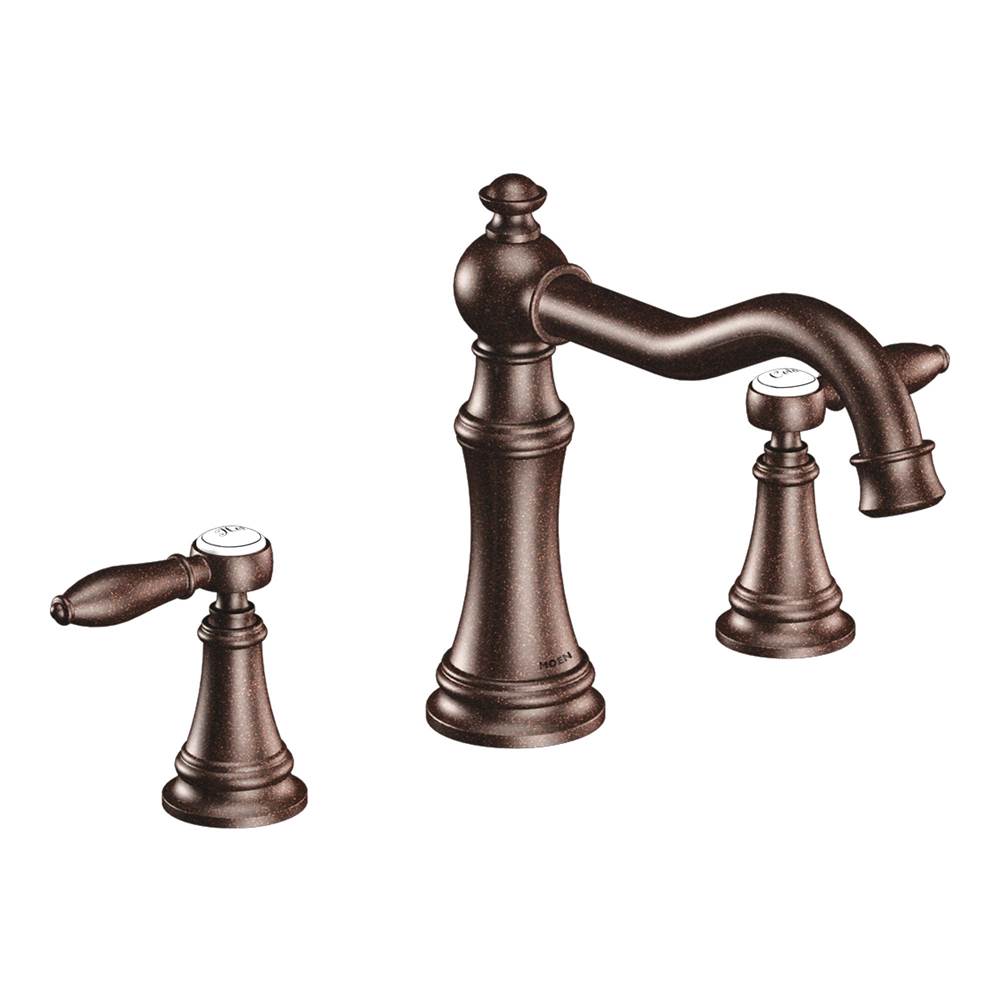 Moen Canada Weymouth Oil Rubbed Bronze Two-Handle High Arc Roman Tub Faucet