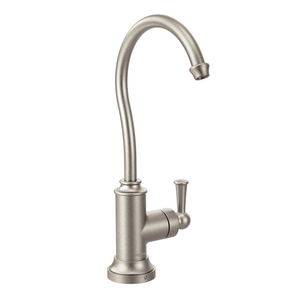 Moen Canada Sip Traditional Spot Resist Stainless One-Handle High Arc Beverage Faucet