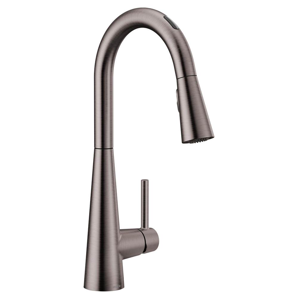 Moen Canada Sleek Black Stainless One-Handle High Arc Pulldown Kitchen Faucet