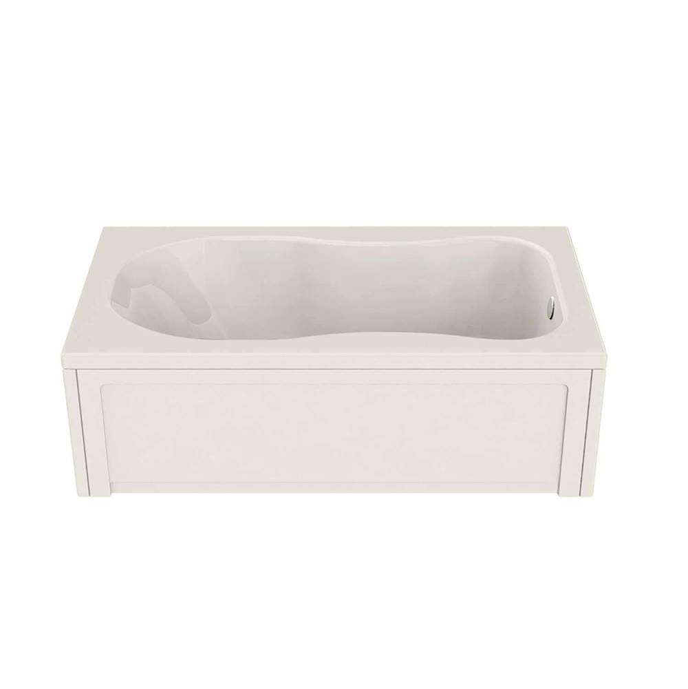 Maax Canada Topaz 59.75 in. x 36 in. Alcove Bathtub with Aerofeel System End Drain in Biscuit