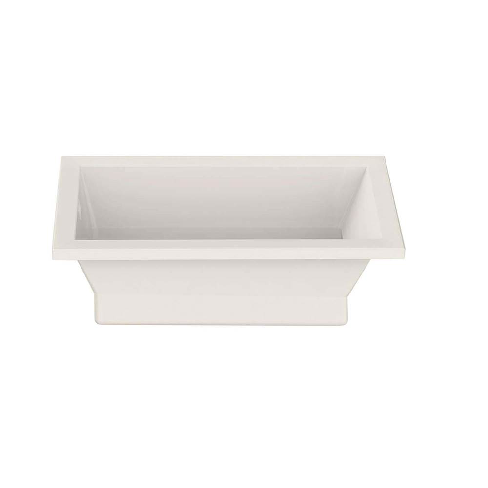 Maax Canada Aiiki 66 in. x 36 in. Drop-in Bathtub with Hydrofeel System End Drain in Biscuit