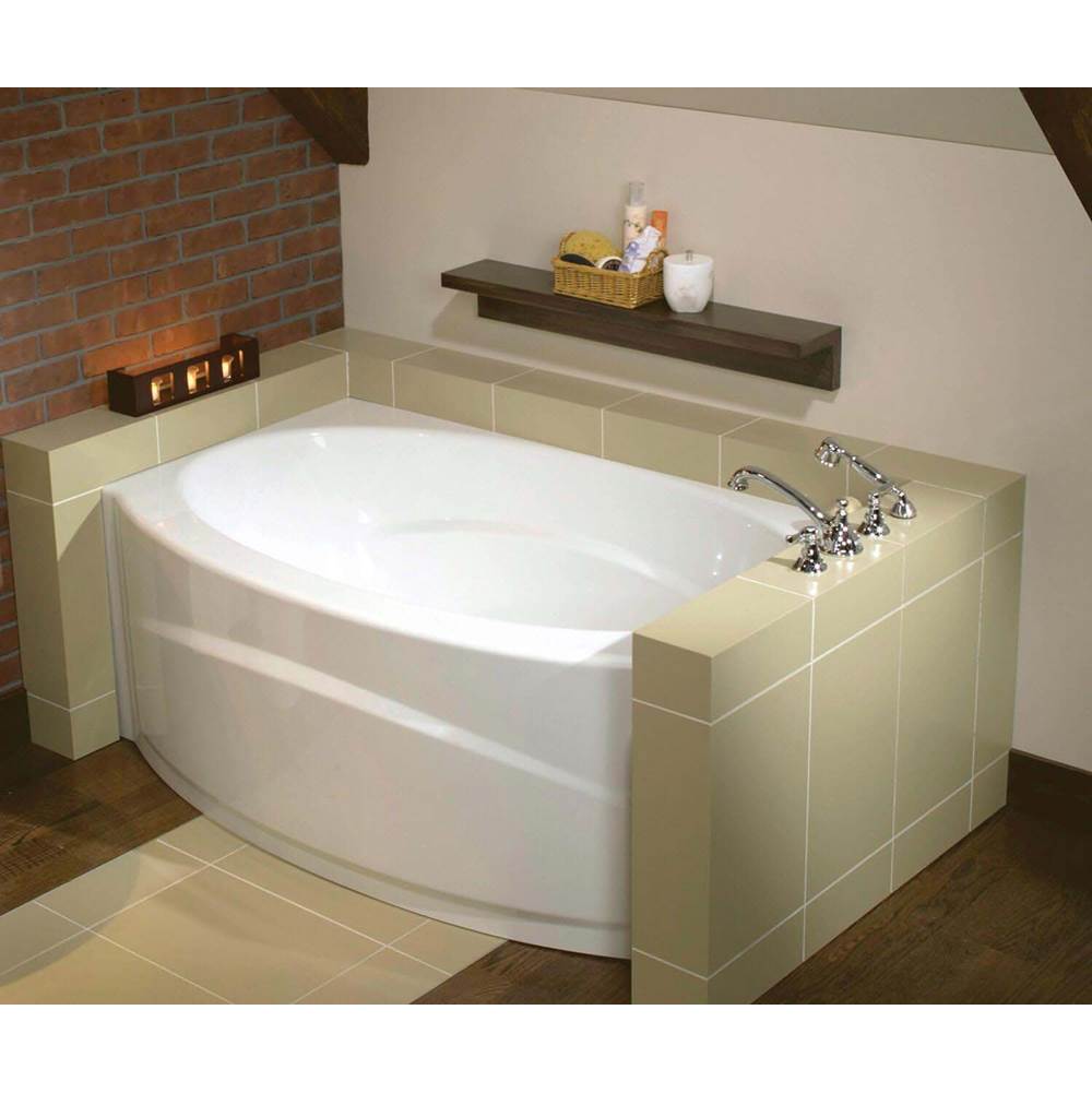 Maax Canada Islander AFR 60 in. x 38 in. Alcove Bathtub with Left Drain in White