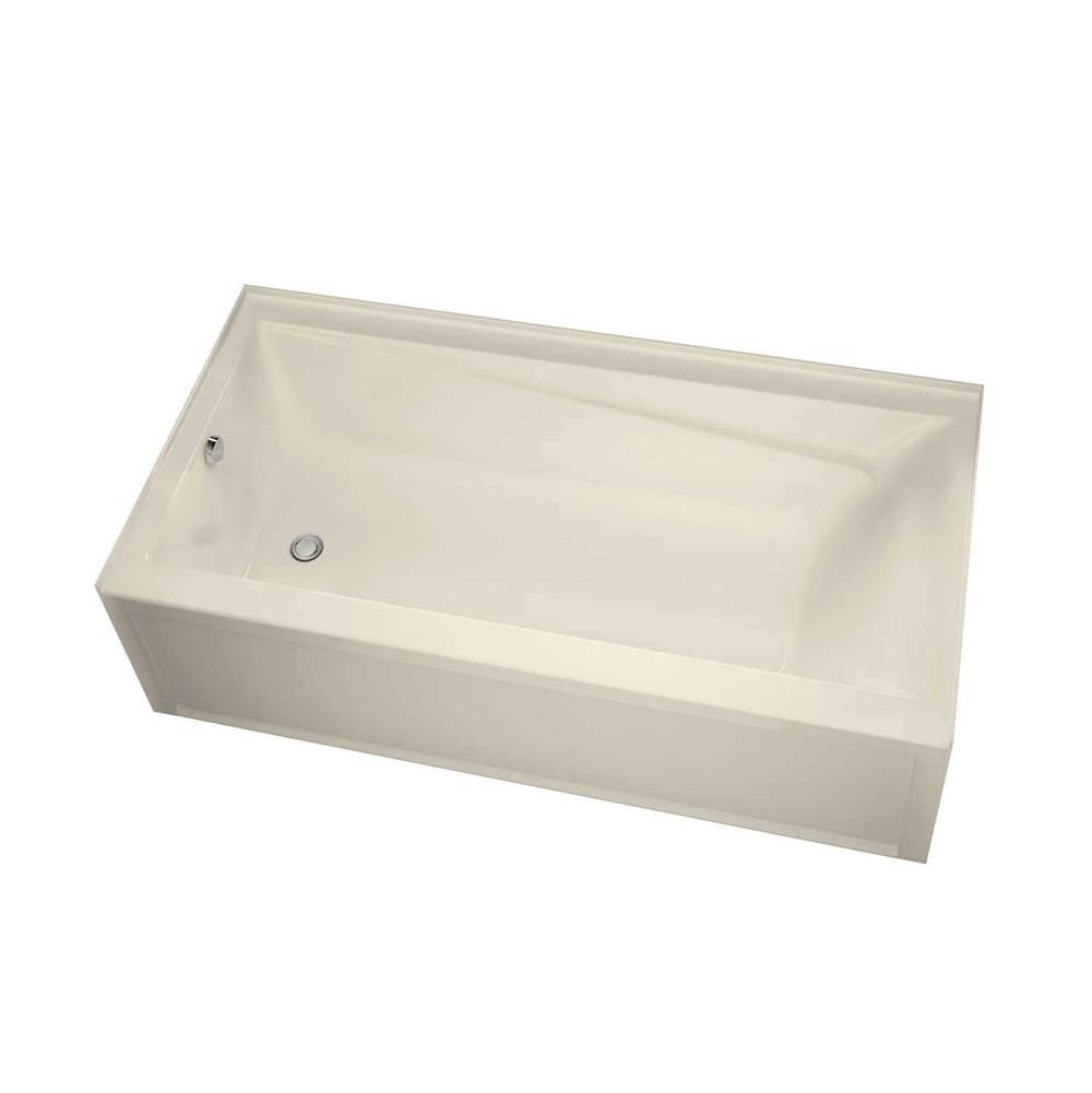 Maax Canada Exhibit IFS AFR 59.75 in. x 32 in. Alcove Bathtub with Combined Whirlpool/Aeroeffect System Left Drain in Bone