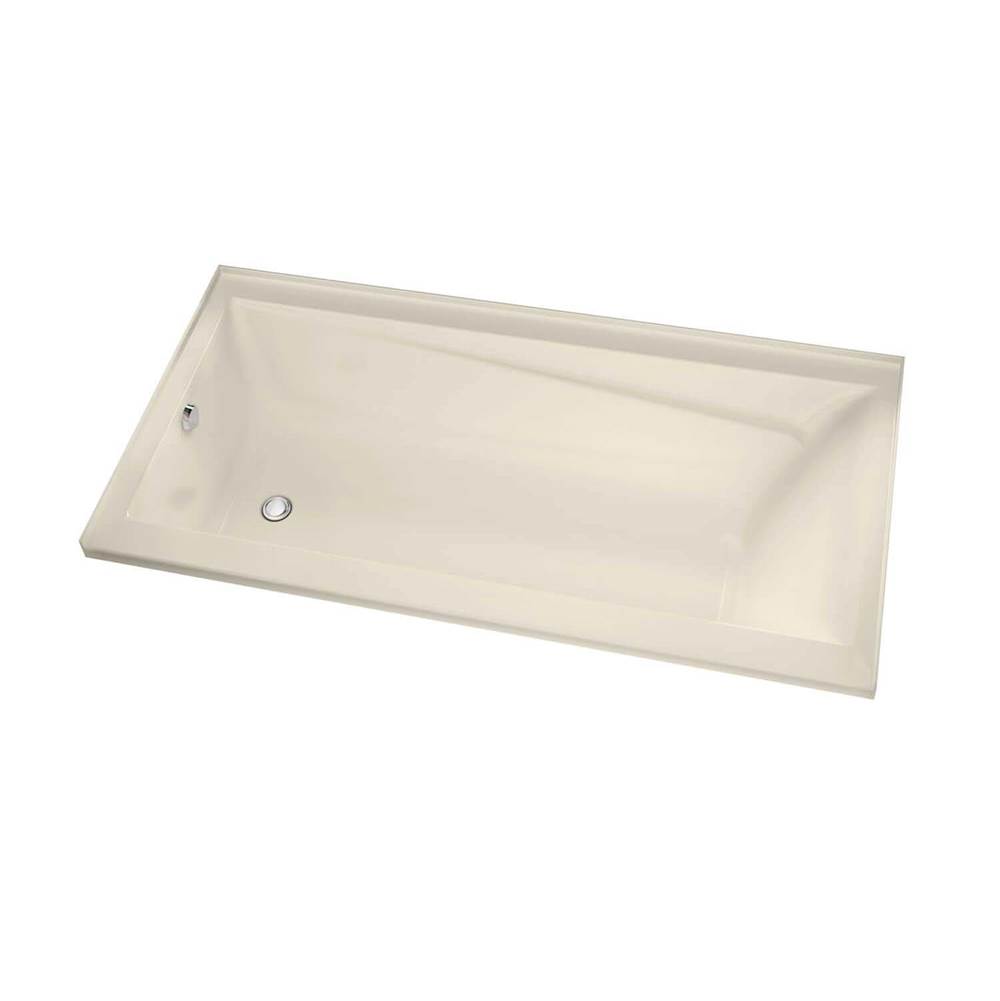 Maax Canada Exhibit IF 59.75 in. x 31.875 in. Alcove Bathtub with Combined Whirlpool/Aeroeffect System Right Drain in Bone