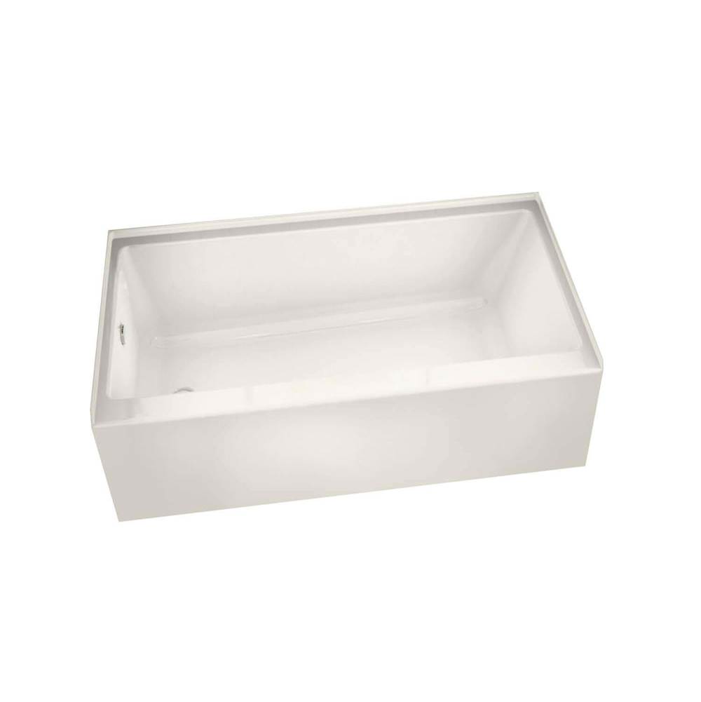 Maax Canada Rubix 59.75 in. x 30 in. Alcove Bathtub with Right Drain in Biscuit