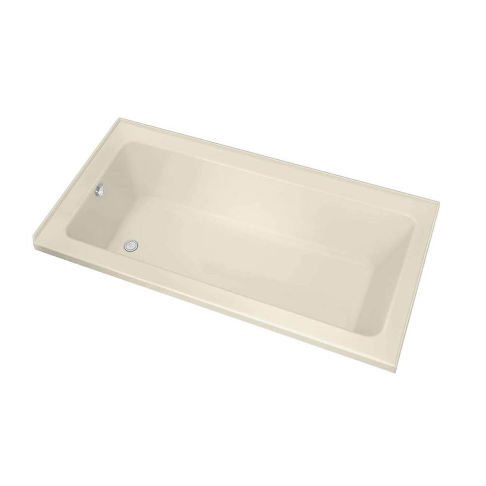 Maax Canada Pose IF 59.625 in. x 29.875 in. Alcove Bathtub with Combined Whirlpool/Aeroeffect System Right Drain in Bone