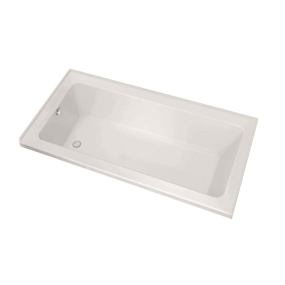 Maax Canada Pose IF 59.625 in. x 29.875 in. Alcove Bathtub with Combined Whirlpool/Aeroeffect System Right Drain in Biscuit