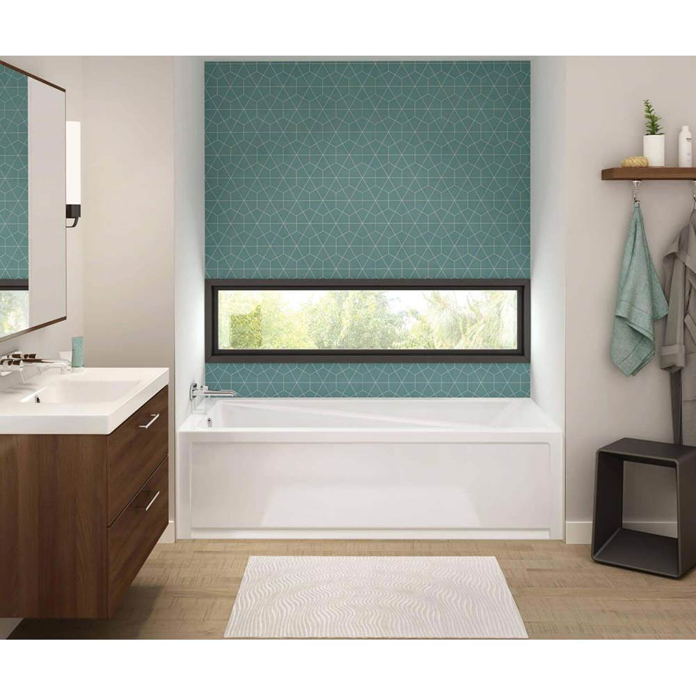 Maax Canada Exhibit IFS 71.875 in. x 32 in. Alcove Bathtub with Combined Whirlpool/Aeroeffect System Left Drain in White