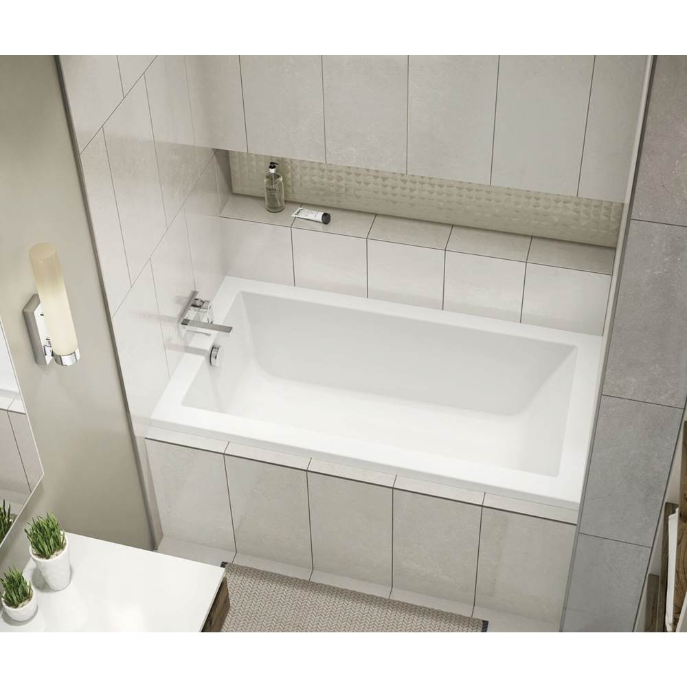 Maax Canada ModulR IF (w/o armrests) 59.625 in. x 31.875 in. Alcove Bathtub with Right Drain in White