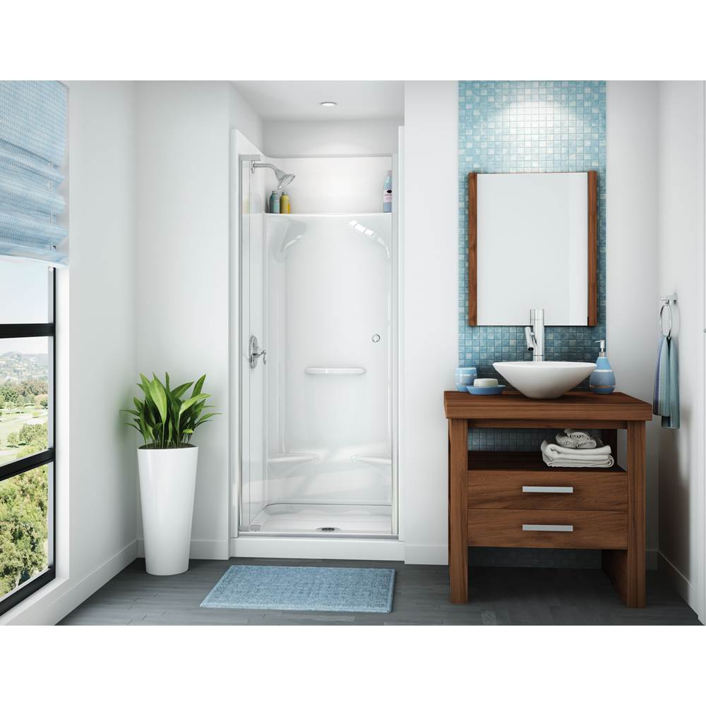 Maax Canada KDS AFR 31.875 in. x 32 in. x 79.5 in. 4-piece Shower with No Seat, Center Drain in White