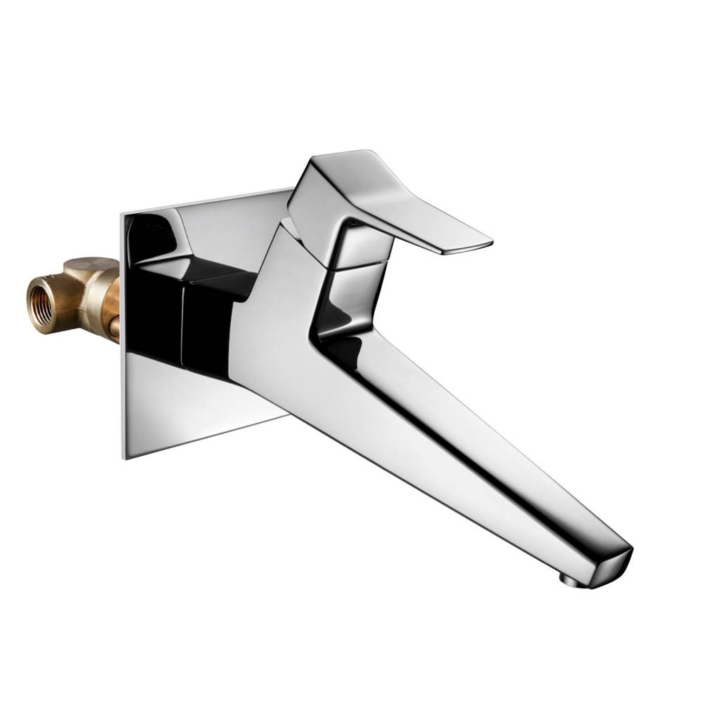 Palazzani CLACK - Wall mounted single lever lavatory faucet (CHROME)