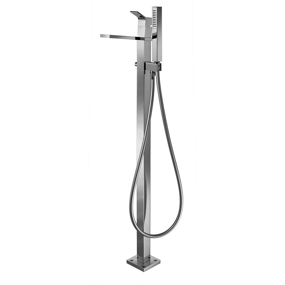 Palazzani YOUNG, Free standing tub faucet with handshower. (CHROME)