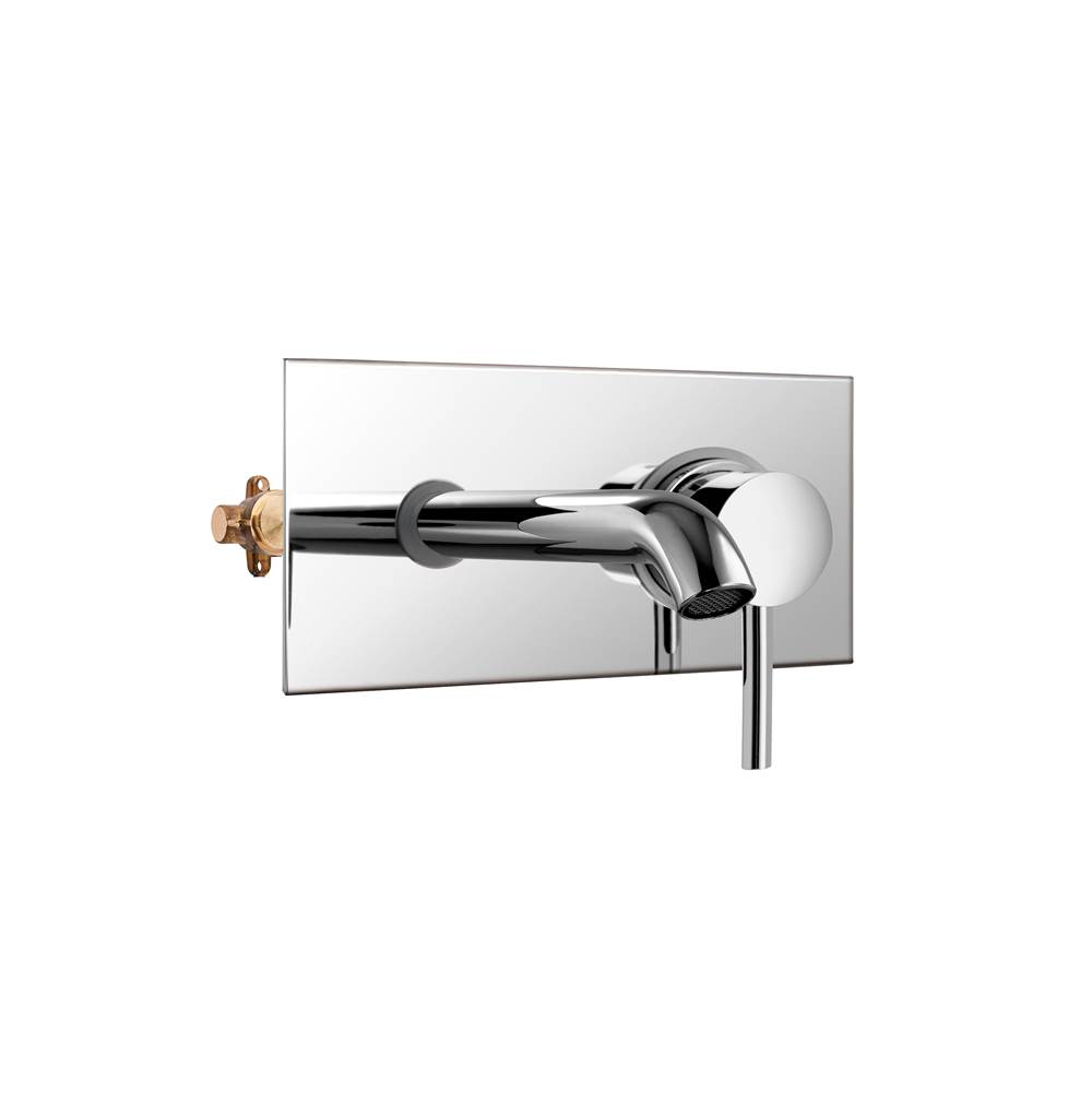 Palazzani DIGIT - Wall mounted single lever lavatory faucet (Chrome) Max flow: 1.5 gal/min