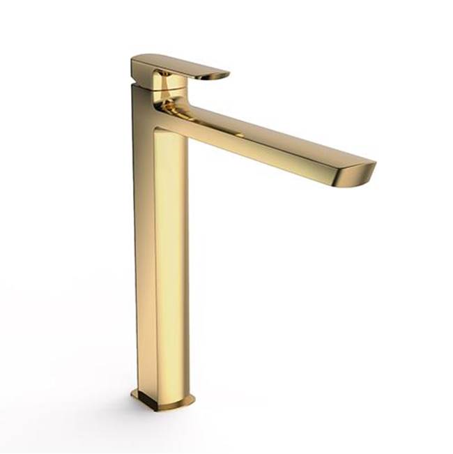 Palazzani MIS, Single lever vessel lavatory faucet with elongated spout 227 mm. (GOLD)
