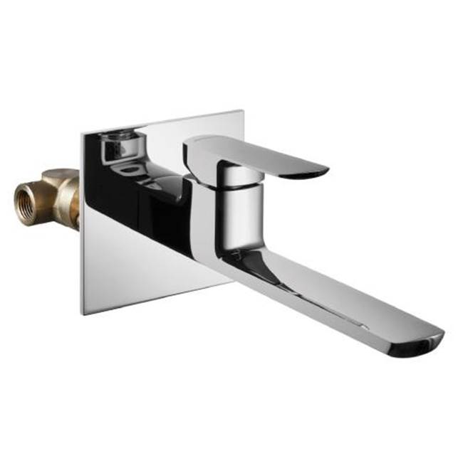 Palazzani MIS-Single lever wall mounted lavatory faucet. (Chrome) 