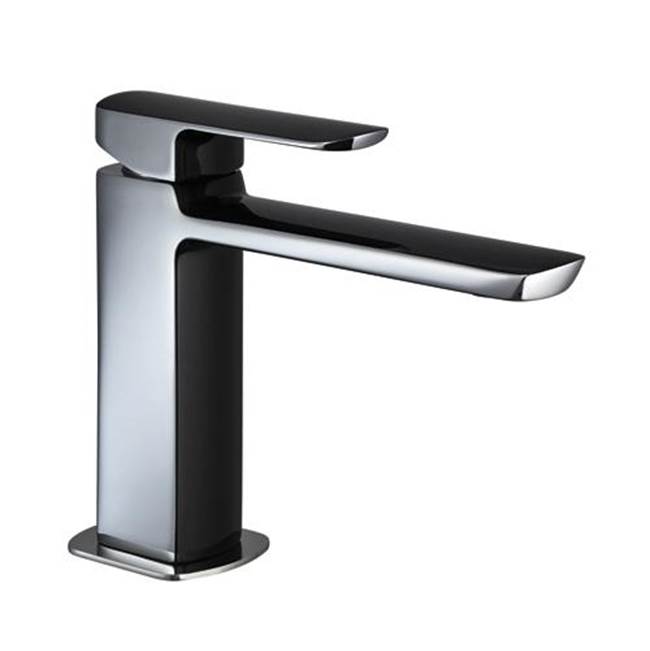 Palazzani MIS COLOR - Single lever lavatory faucet with Click-Clack waste 1.25''  (CHROME- BLACK)