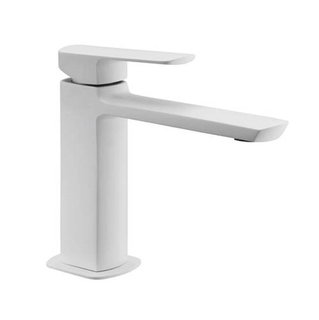 Palazzani MIS COLOR - Single lever lavatory faucet with Click-Clack waste 1.25''  (MATT WHITE).