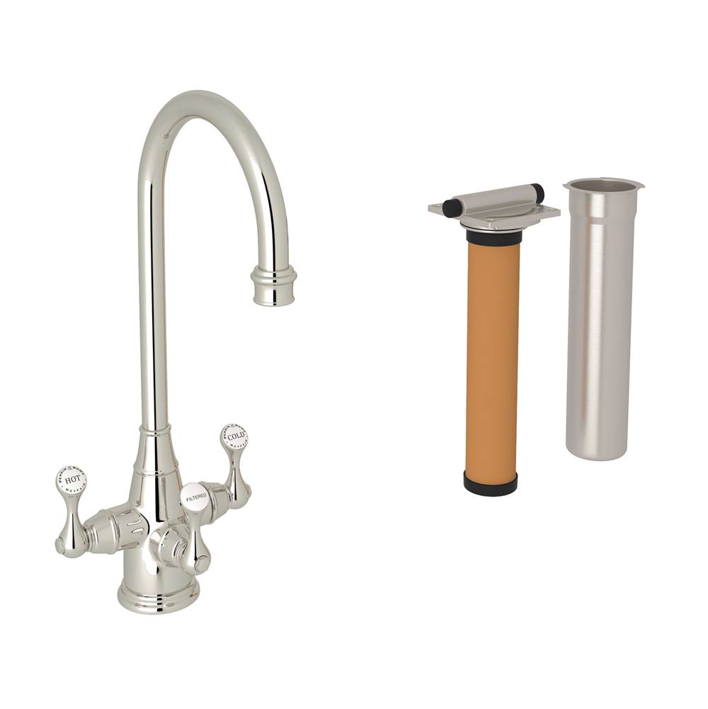 Perrin & Rowe Georgian Era™ Three Handle Bar/Food Prep Filter Kitchen Faucet Kit