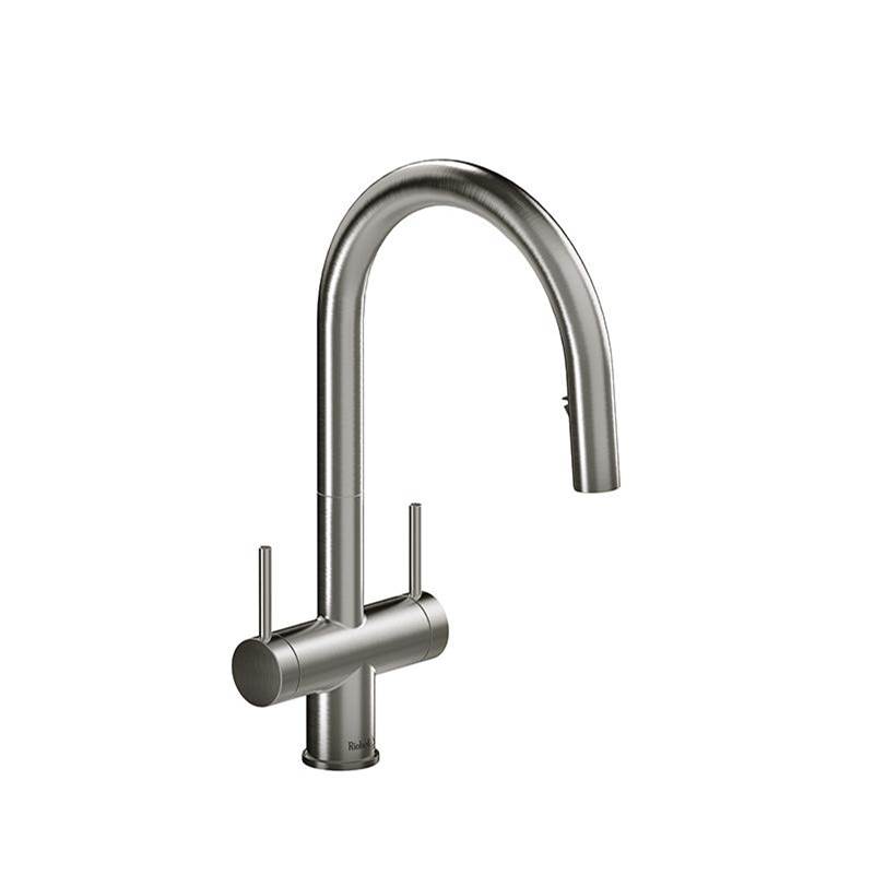 Riobel Azure kitchen faucet 2 handles with spray