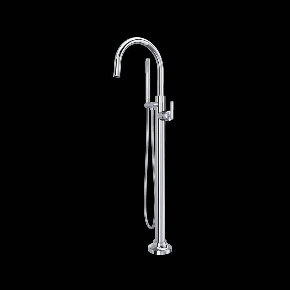 Rohl Canada Apothecary™ Single Hole Floor-Mount Tub Filler Trim