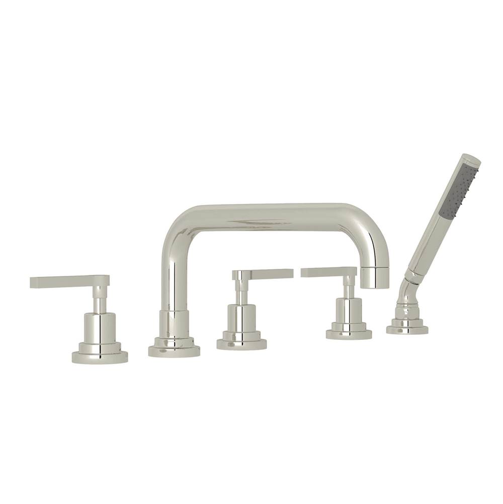 Rohl Canada Lombardia® 5-Hole Deck Mount Tub Filler With U-Spout