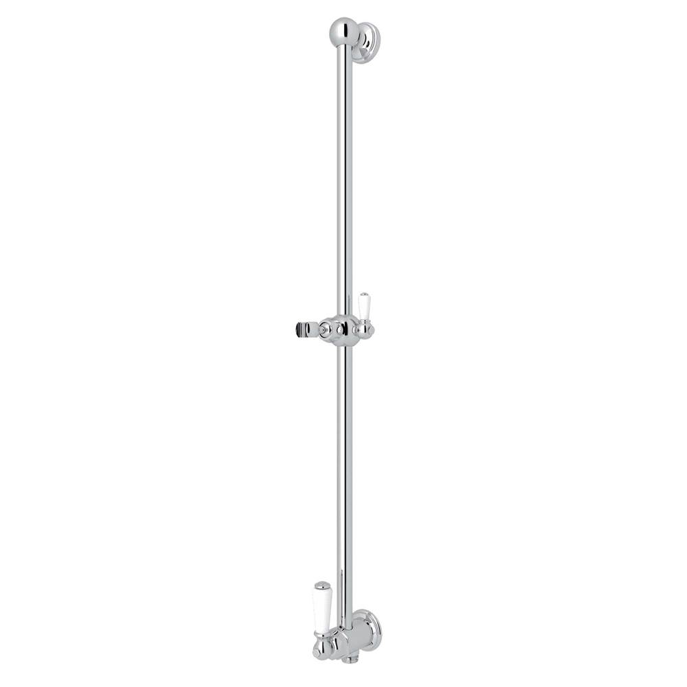 Rohl Canada 25'' Slide Bar With Integrated Volume Control And Outlet