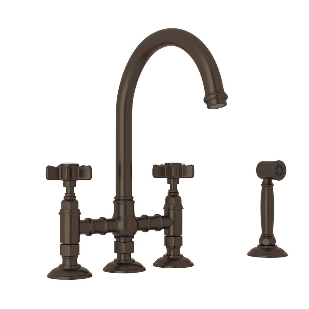 Rohl Canada San Julio® Bridge Kitchen Faucet With Side Spray