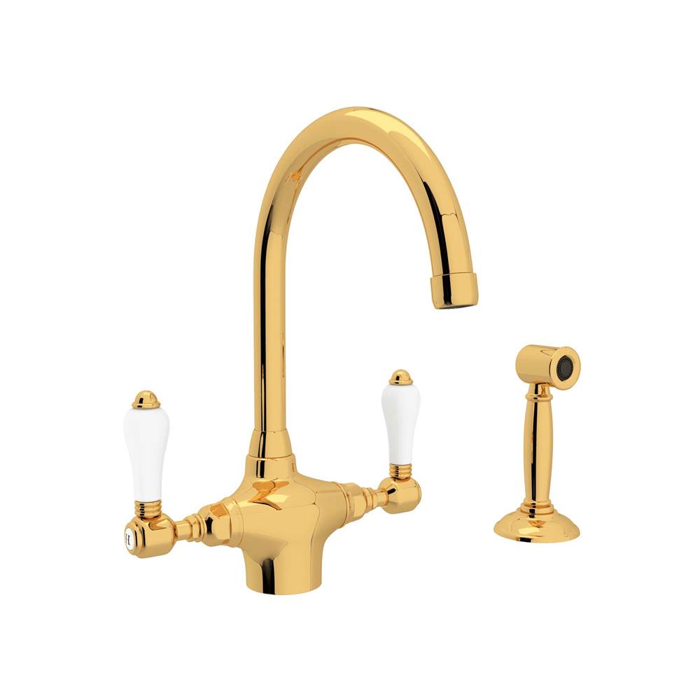 Rohl Canada San Julio® Two Handle Kitchen Faucet With Side Spray